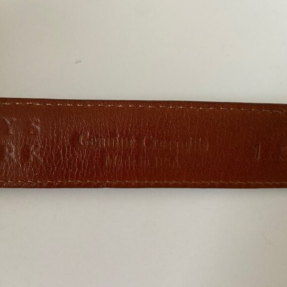 Barneys New York Mens Crocodile Belt - Picture 3 of 4